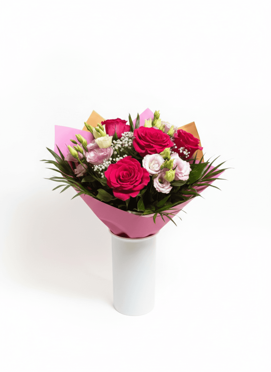 Buchet aniversar cu accente calde